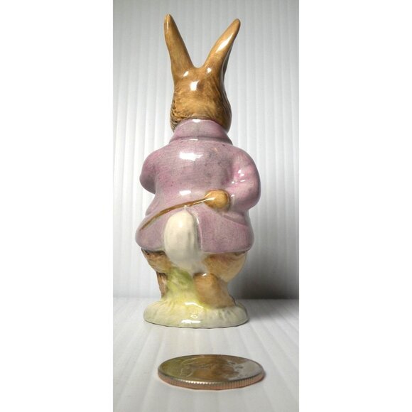 Vintage Beswick England Beatrix Potter Mr. Benjamin Bunny Figurine 1965 Hand-Pai - Picture 4 of 5